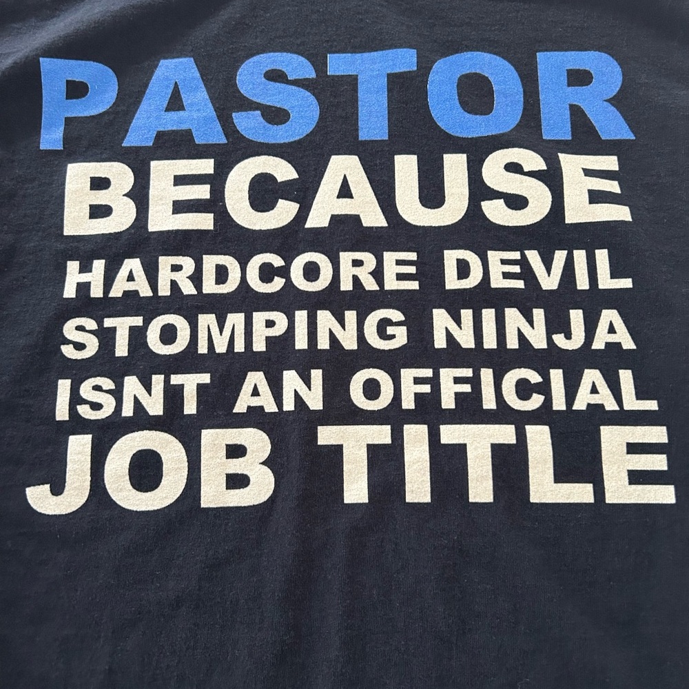 Pastor T-Shirt with Bold Text